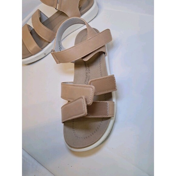 Ortorex Orthotic Sandals Comfort Orthopedic Absorbent Slip Resistant Tan Size 9 - Picture 5 of 9
